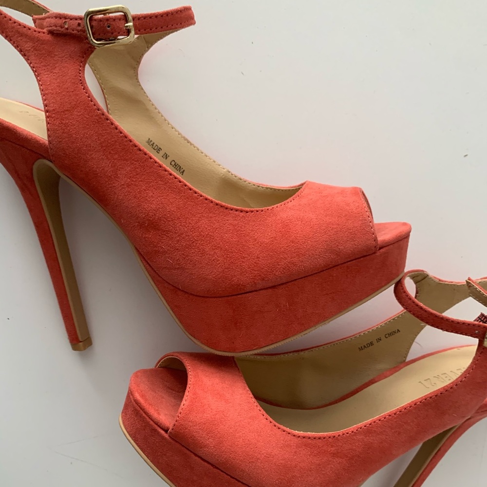 Tangerine Orange Pumps